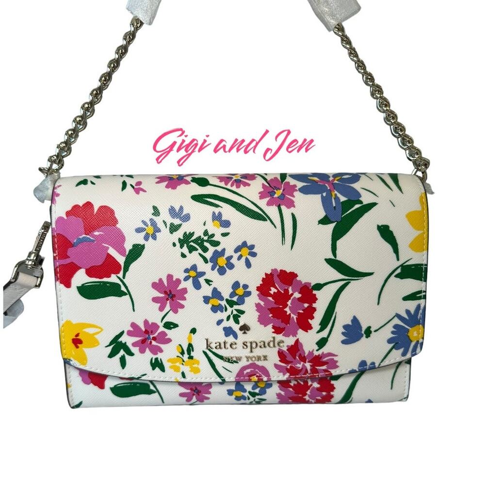Kate Spade Carson Garden Bouquet Convertible Crossbody Bag Shoulder Bag